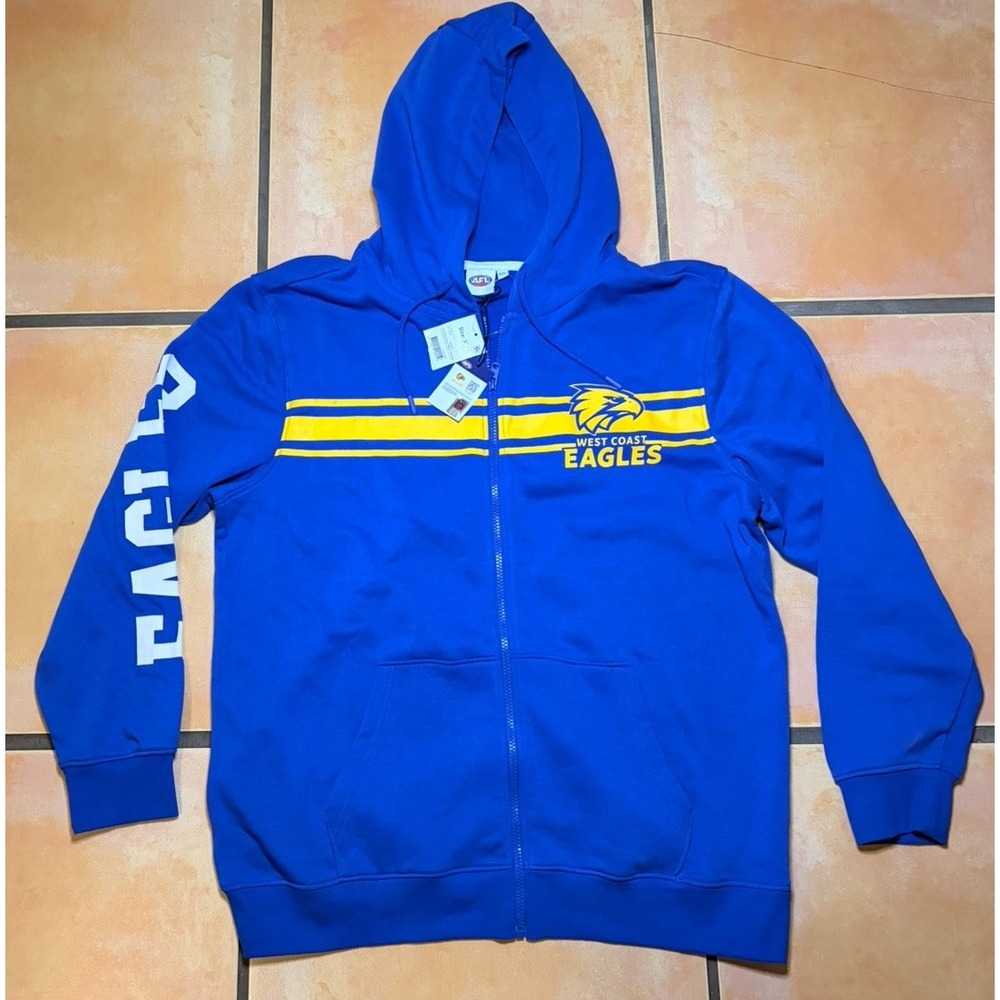 NWT Official West Coast Eagles AFL Australia Football Size XXL Jacket  Hoodie